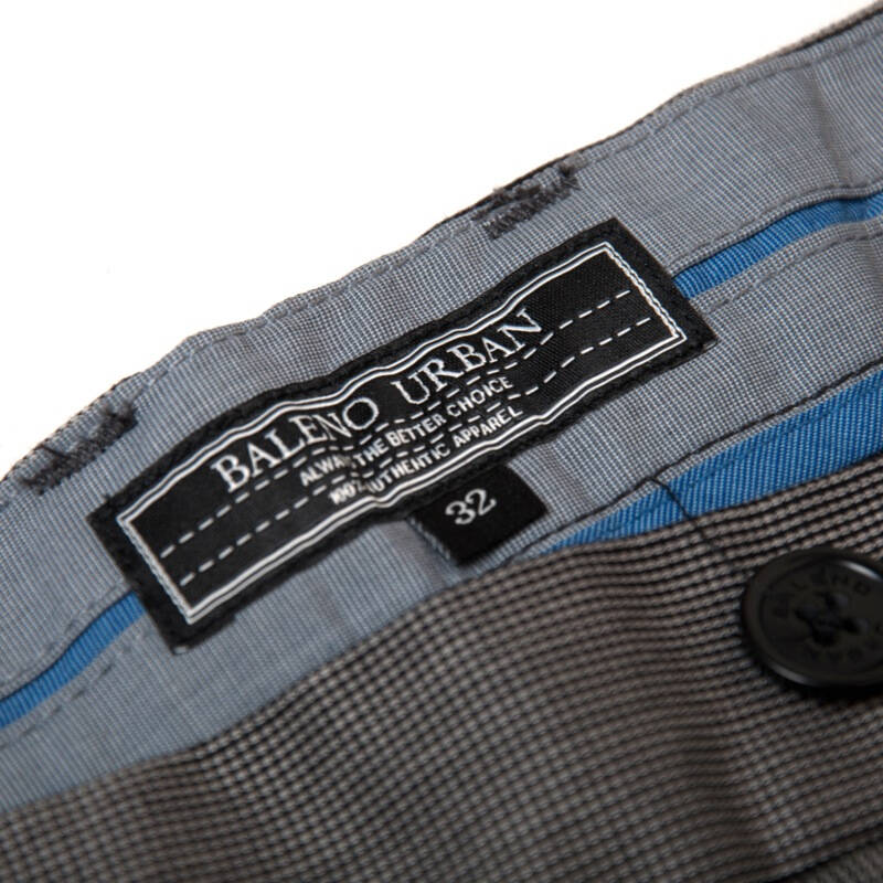 班尼路都市系列(baleno urban)男装新款时尚修身色织提花条纹长裤