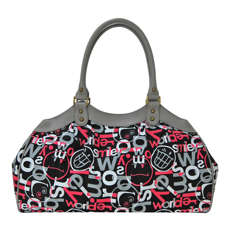 smiley 微笑宝贝 时尚潮流 笑脸淑女手提包粉色bd129