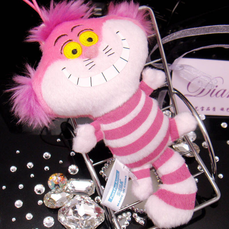 fashion diy手工贴钻包挂素材 毛绒玩具毛绒公仔 爱丽丝 妙妙猫 包挂