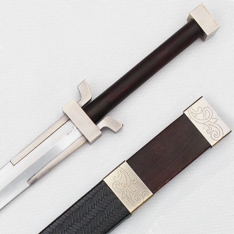 龙泉蒋氏宝剑 龙泉刀剑 开天-《鸿门宴》刘邦用短剑 未开刃