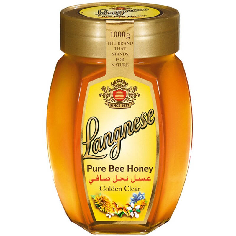 琅尼斯(langnese)天然多花种蜂蜜 1000g(德国原装进口)