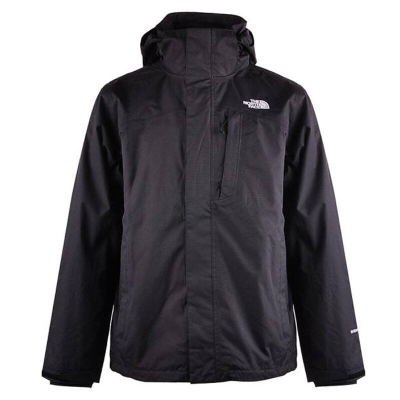 乐斯菲斯the north face男子户外三合一冲锋衣 a6gzkx7 黑色 s