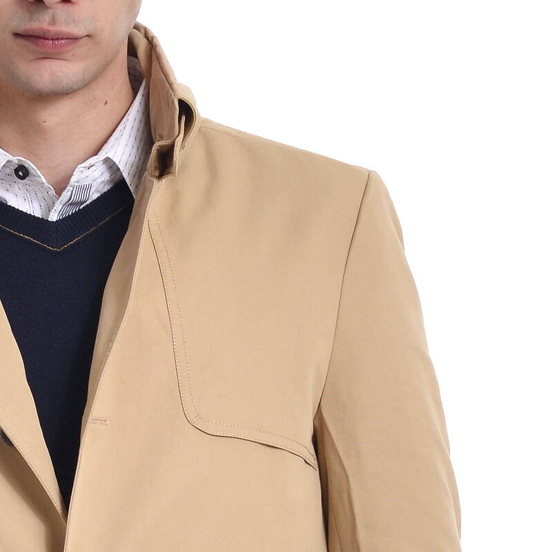 利郎l2 秋冬新中长款卡期色风衣4折313310344 卡其色 190