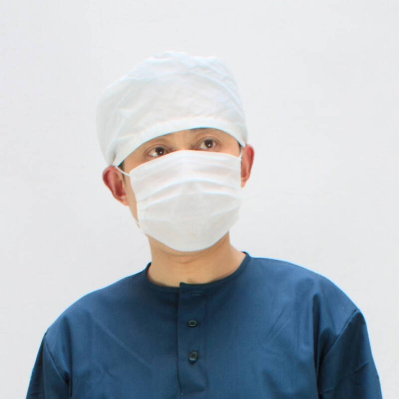 建超服饰 医生帽子 卫生帽 白色 手术帽子 可调节 非一次性 白色 l(58