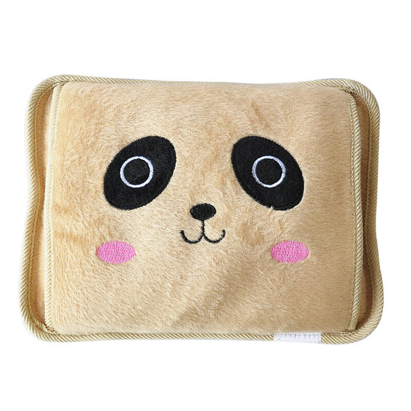 尔腾 水电分离热水袋 暖手宝 防爆热水袋 毛绒双插手暖水宝 电热水袋