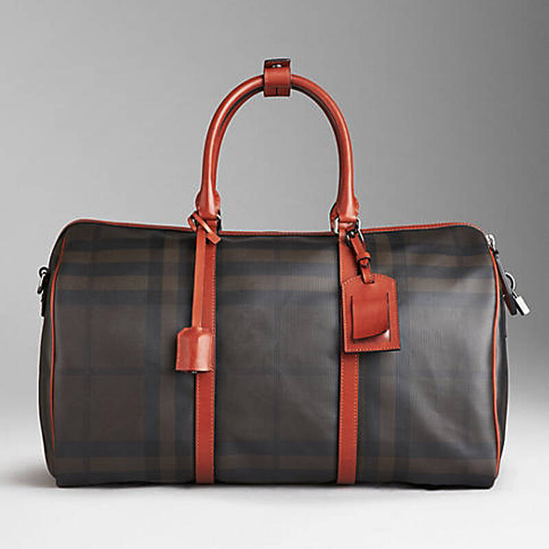 burberry/巴宝莉 2013新品 男士经典格子手提包 斜挎包 38817981 红色