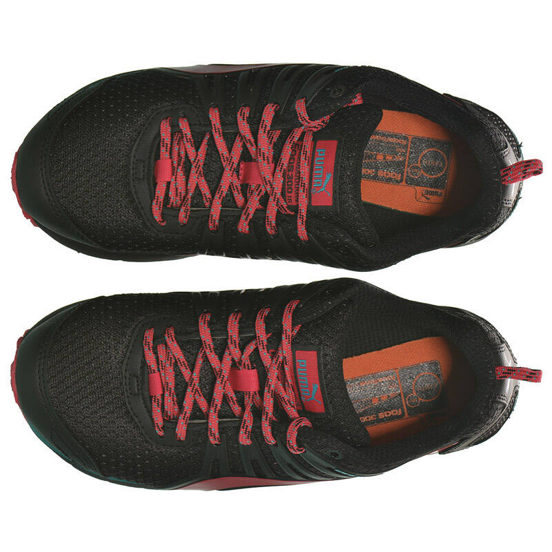 彪马/puma running 女士低帮鞋 186531 黑色-浮雕灰-粉红 35.