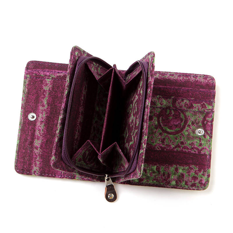 趣玩 设计师手工多层小方钱包 飞天