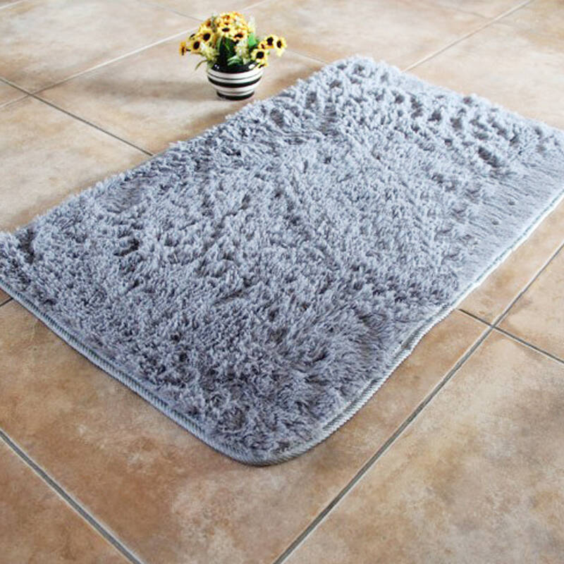 田园风光家纺-丝毛地毯/地垫 40cm*60cm 银灰色