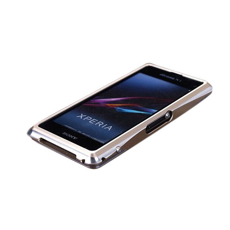 美纶纽 适用于索尼m51w金属边框 z1mini保护壳 手机壳d5503金属边框z1