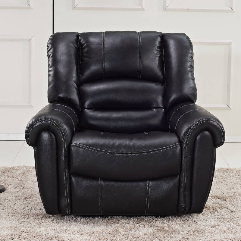 头等舱沙发椅 欧式皮艺懒人沙发 单人位可躺沙发 sf06a 黑色