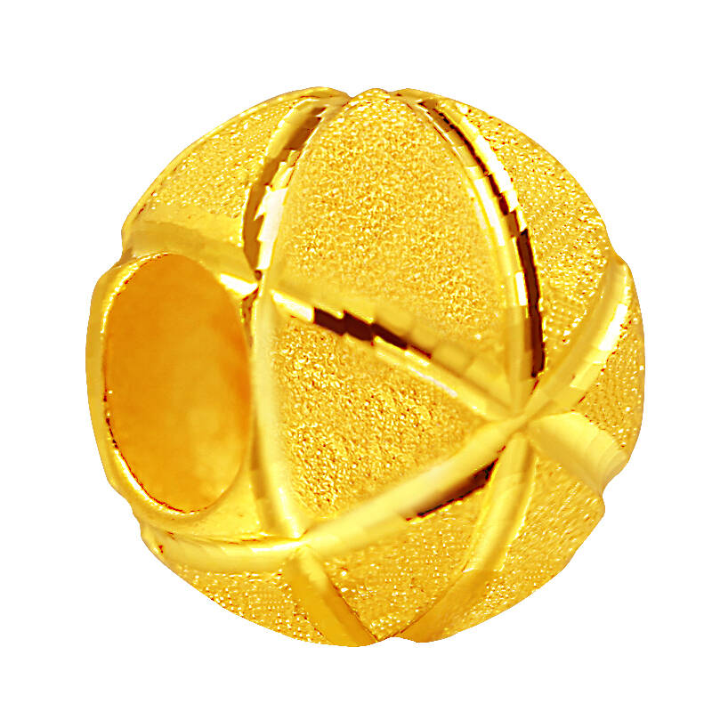 全城热恋 足金转运珠女款黄金手链本命年红绳戒指 米字路路通 0.8-0.