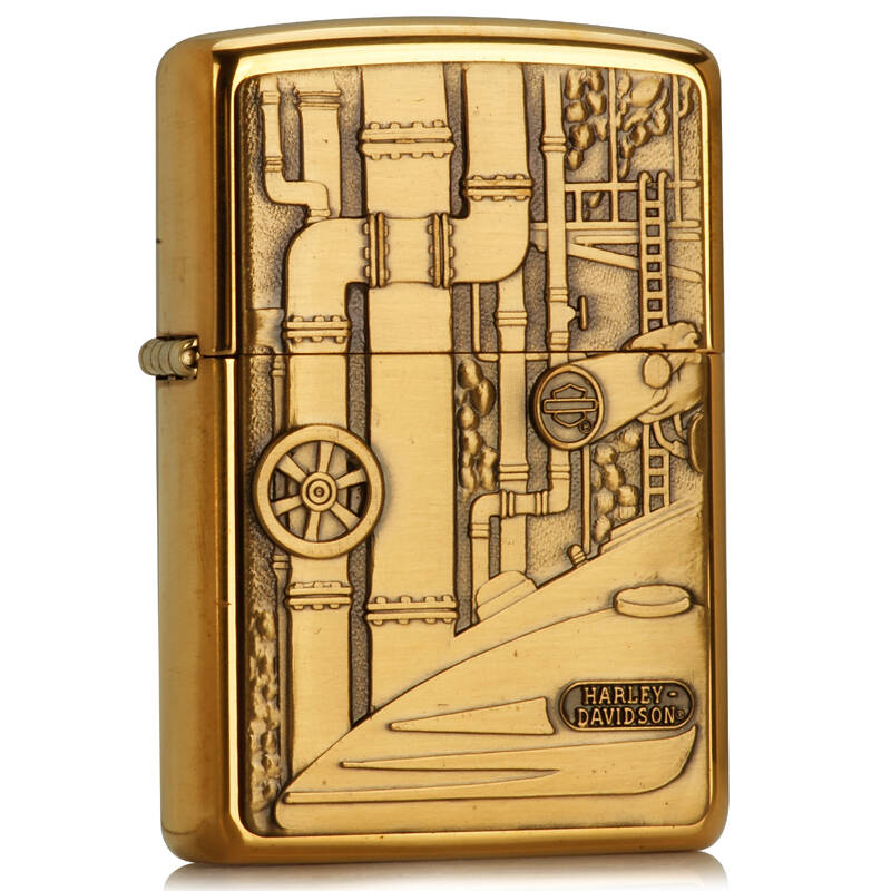 芝宝zippo打火机tg8283 哈雷软尾摩托 纯铜(六款火机套装 96年生产)