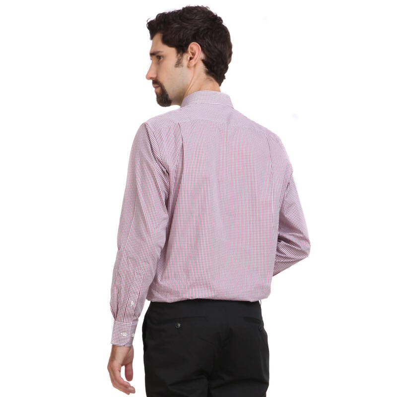 arrow美国箭牌2014春季新款男装男士藏青色红色紫色商务小方格子八字