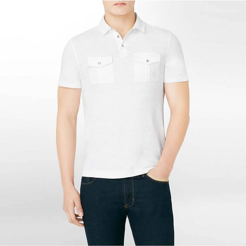 calvin klein /ck 新品男士时尚短袖翻领t恤衫21622470 蓝色 xl