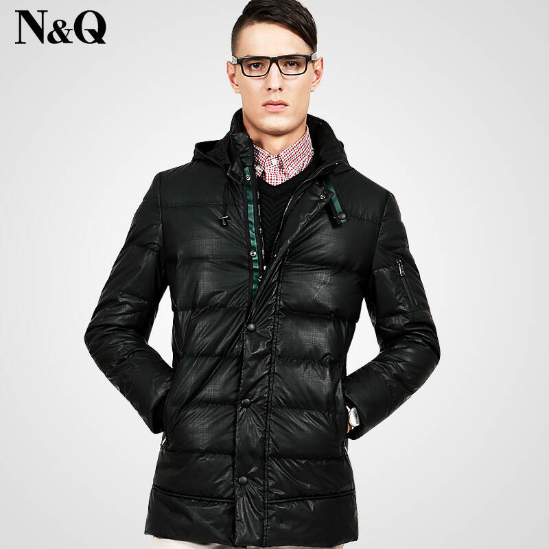 诺奇男装 冬装新款 男士修身羽绒服 韩版羽绒外套中长款加厚m8082