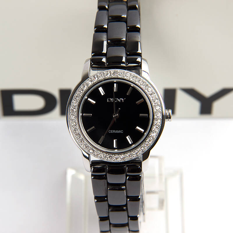 dkny唐可娜儿 2013新款 女表 陶瓷女士时尚镶钻腕表 ny8530 专柜正品