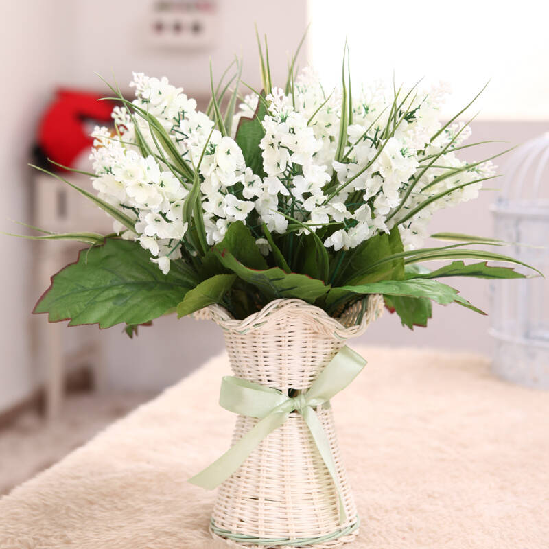 【畅宁】仿真花 风信子 3束(不含瓶)假花装饰花瓶塑料花绢花干花摆件