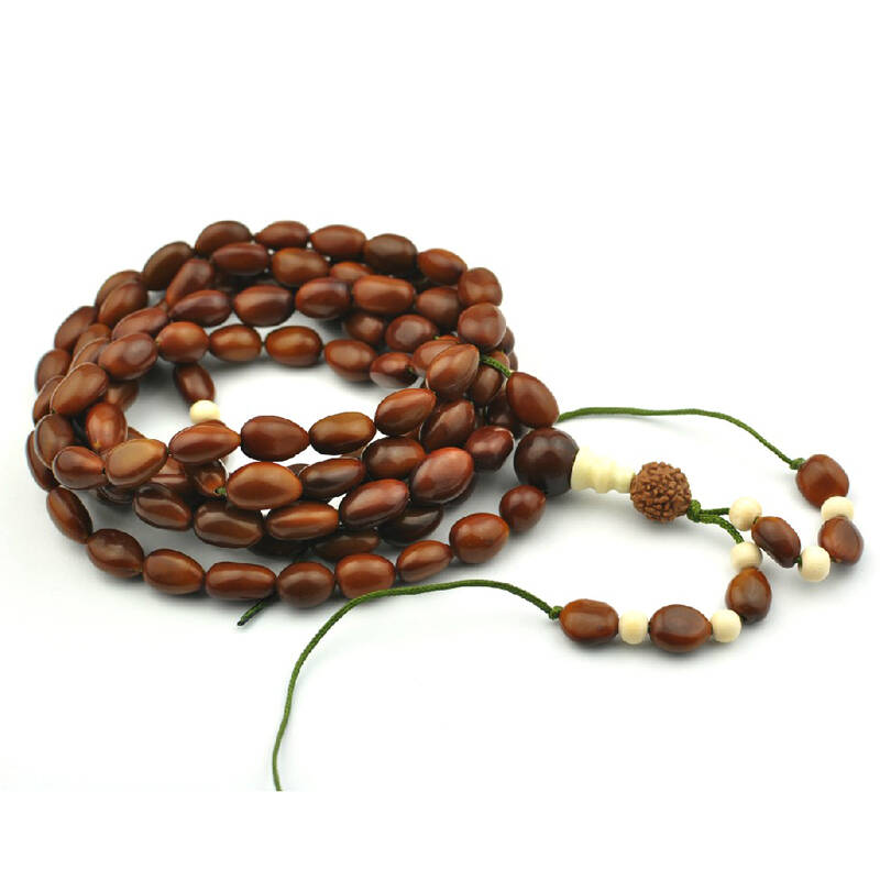 福安阁 天然富贵子菩提子手串手链佛珠念珠108 9*12*6