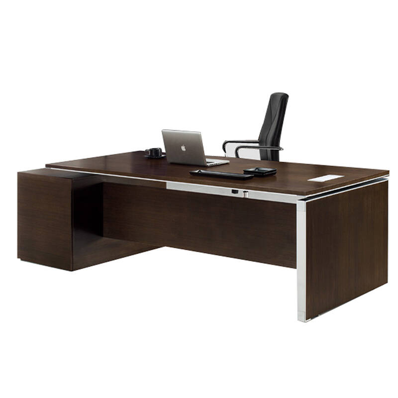 力新空间 qumunsm-ds山姆班台b 实木油漆大班台 办公桌老板桌 主管桌