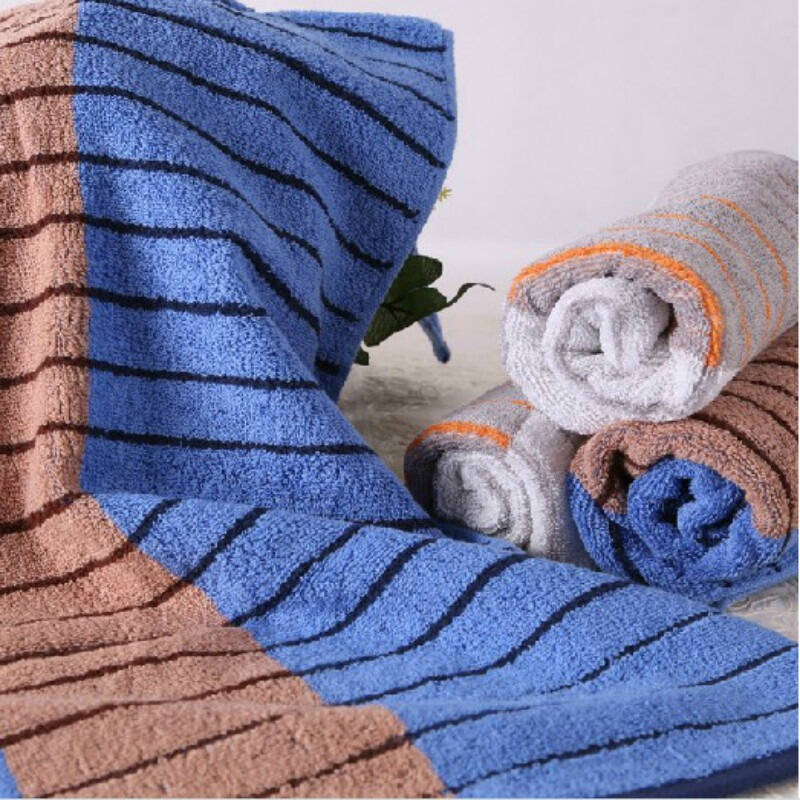 云涛 毛巾家纺 纯棉色织缎档格子亲肤毛巾d11-45