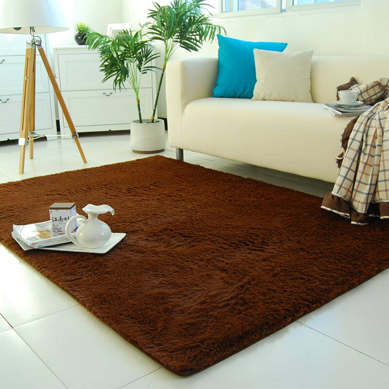 江南叶 金丝绒地毯133jns 卧室客厅地垫 133*190cm 咖啡色
