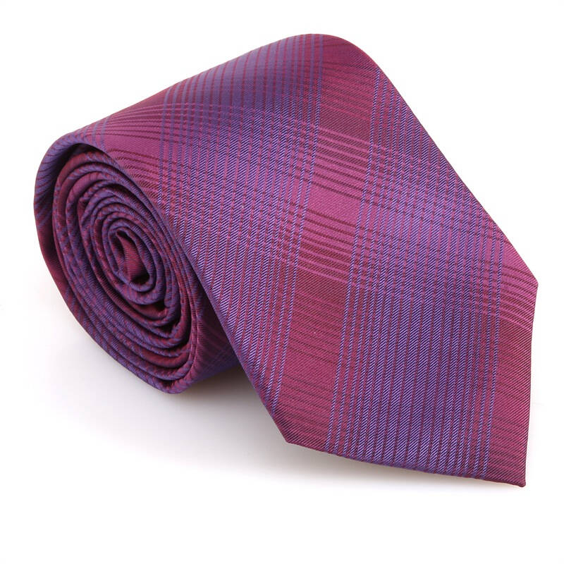 calvinkleinck卡尔文克莱男士深葡萄紫色丝质条纹样式领带42014257687