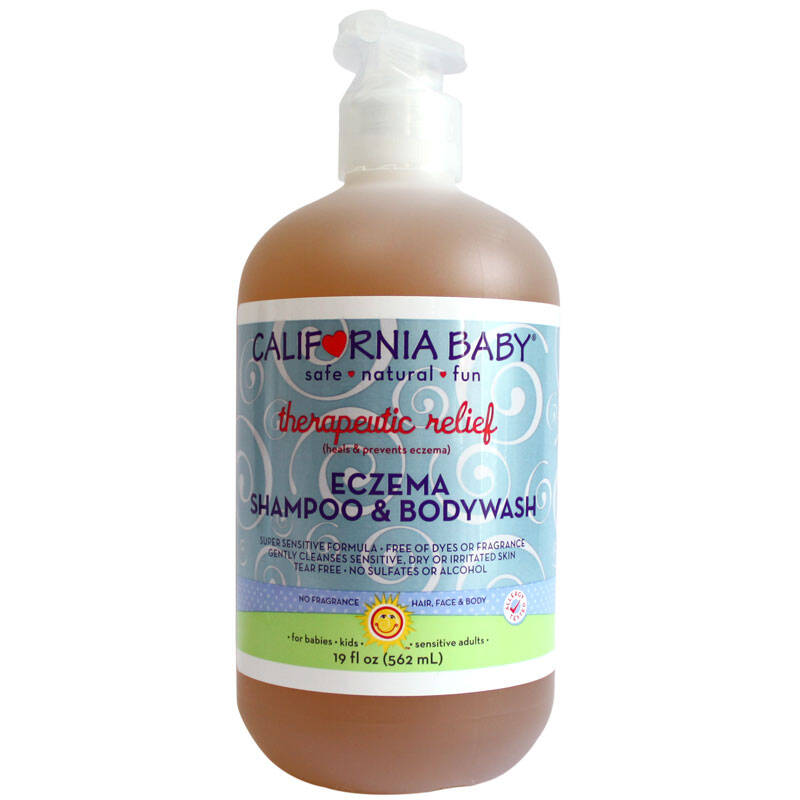 californiababy 加州宝宝治疗湿疹洗发水沐浴露 无激素天然562ml