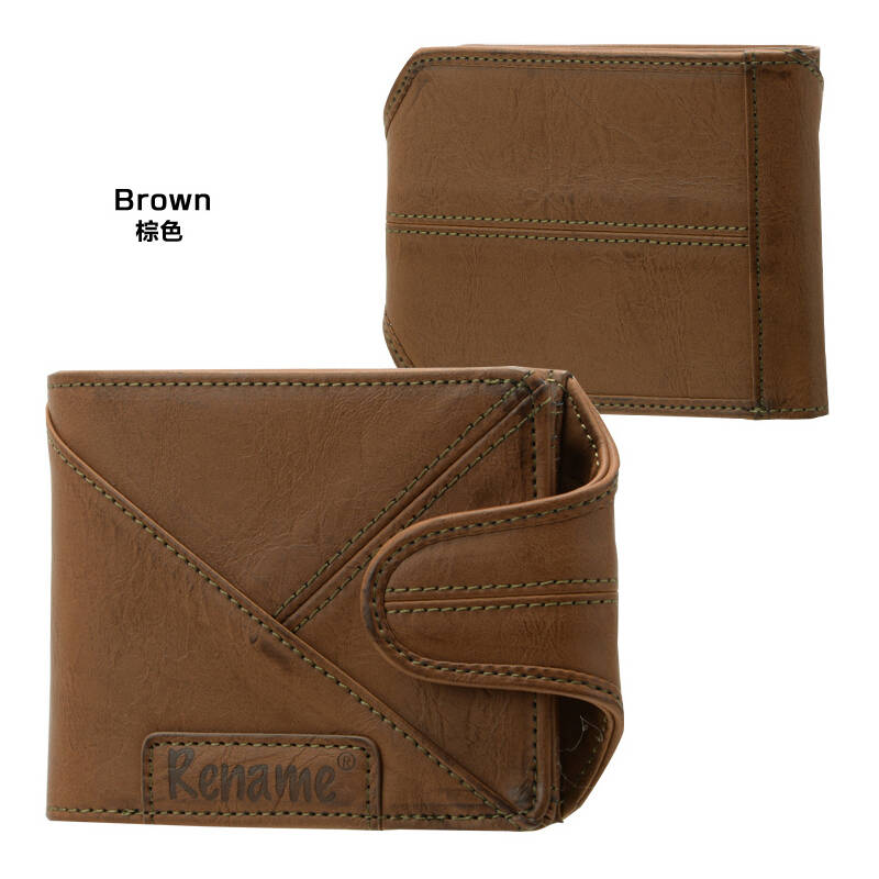 crosscharm男士短款钱包卡包男式零钱包复古钱包rpg-3