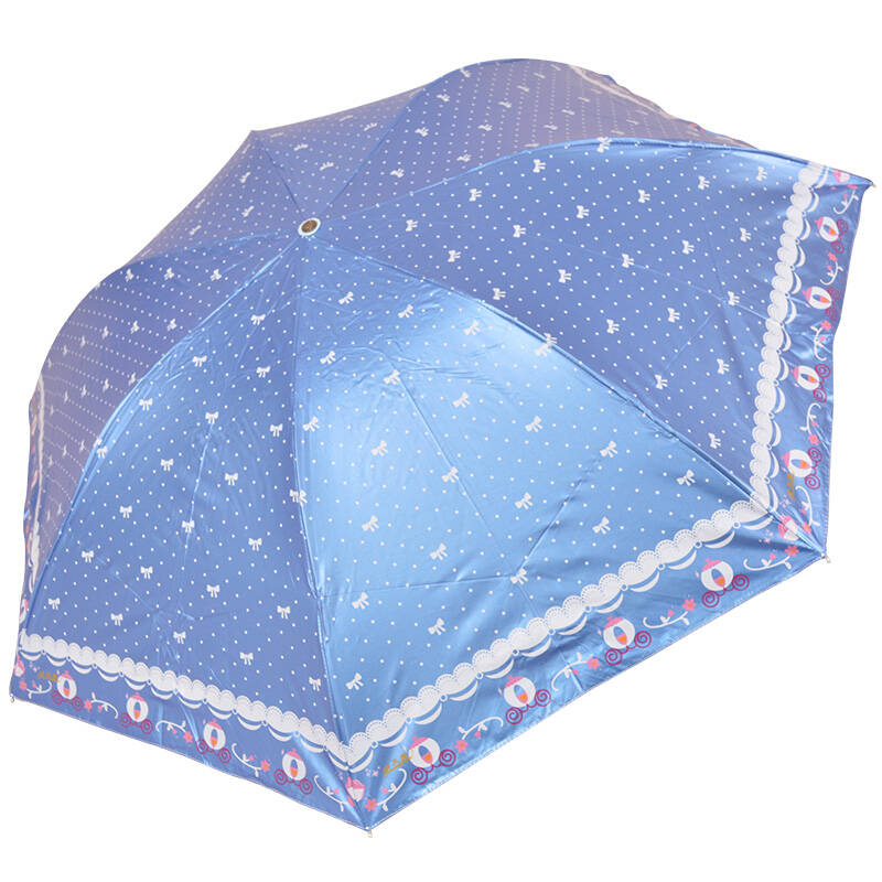 折叠晴雨伞 黑胶防晒铅笔伞 超强防紫外线遮阳伞 3336e风之吟唱 海