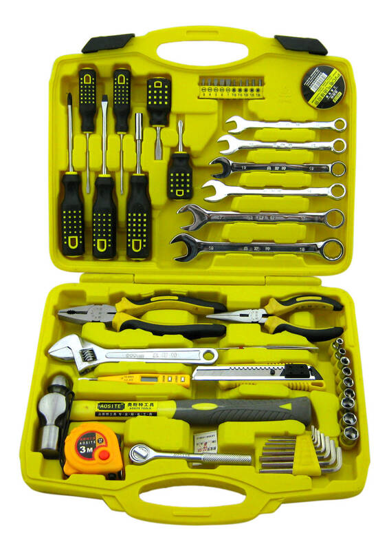 奥斯特工具 50件机修工具套装 工具套装 汽修工具套装 工具箱 工具包