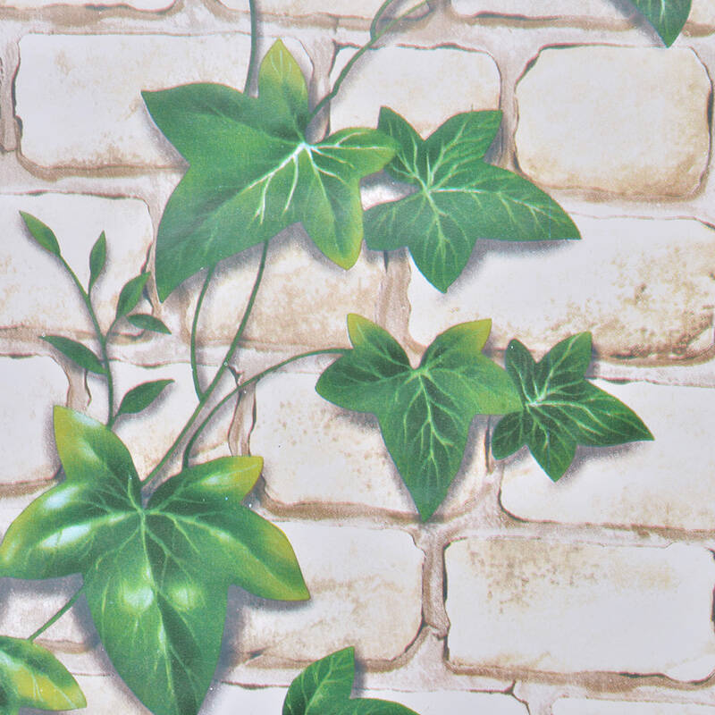 墙纸贴纯色风景壁纸直接贴田园风格儿童卧室客厅背景贴 099-爬山虎 90