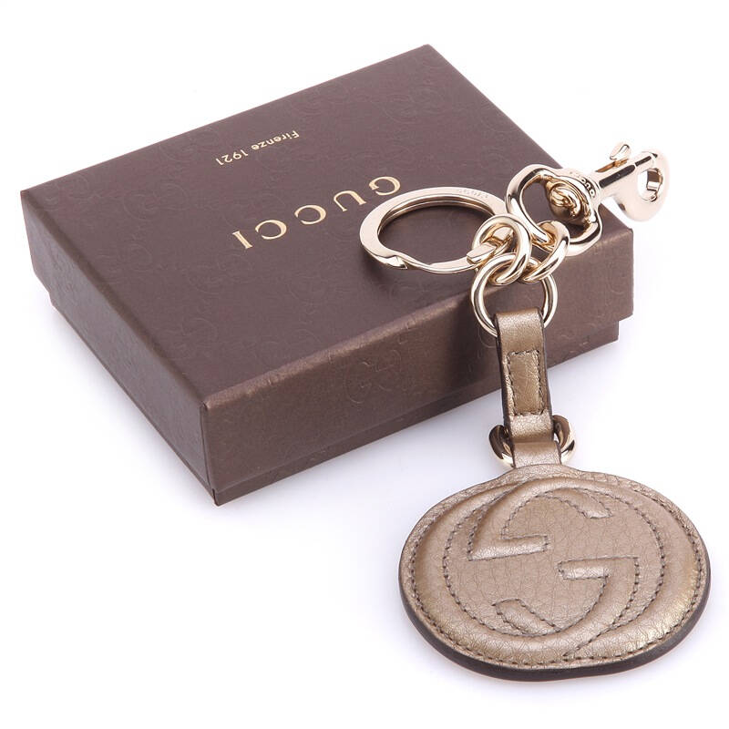 gucci 古驰 女士真皮金色钥匙扣 282641 9504