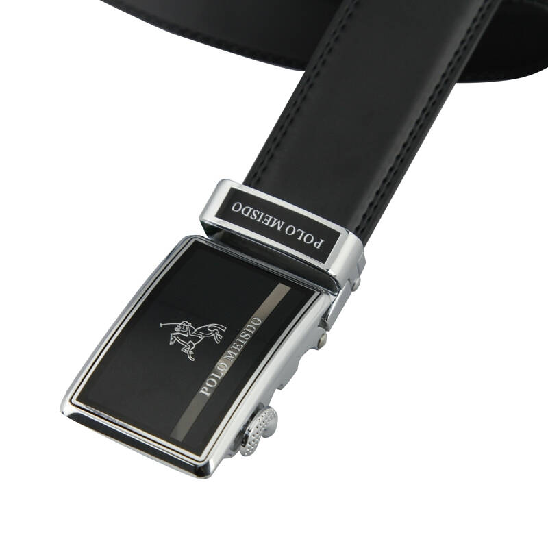 polo meisdo保罗美思得商务休闲男士牛皮自动扣皮带sjd-614黑色 1250