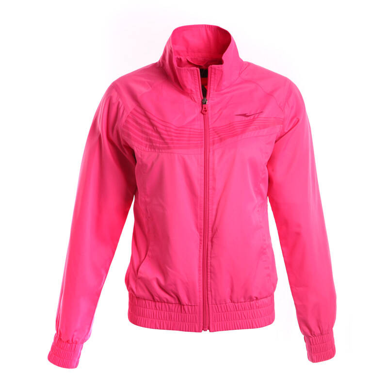 鸿星尔克erke 女运动上衣外套 12213161908 炫粉红 xl