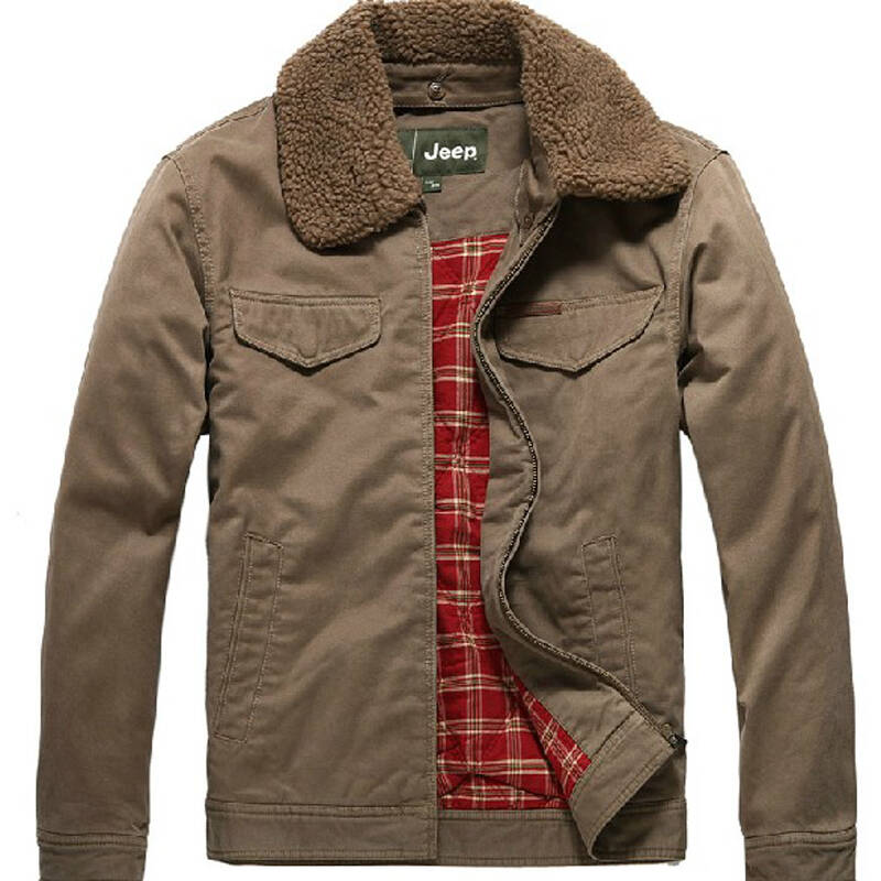 吉普/jeep 专柜正品 棉夹克 男装纯棉可脱卸海虎领 夹克jw09wj201 r5