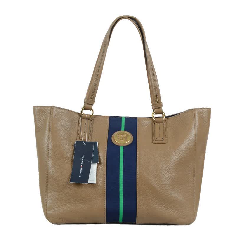 tommy hilfiger 汤米·希尔费格 女包 单肩包 卡其色 中码