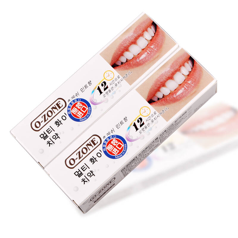 [扫货季]韩国进口o-zone美白牙膏100g两支套装