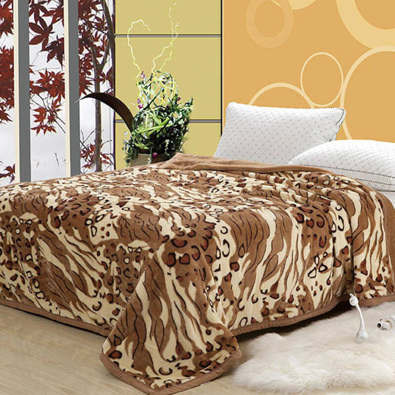 高级拉舍尔毛毯 四季毯 保暖舒适毯子 冬天用加厚褥子 虎皮 180*210