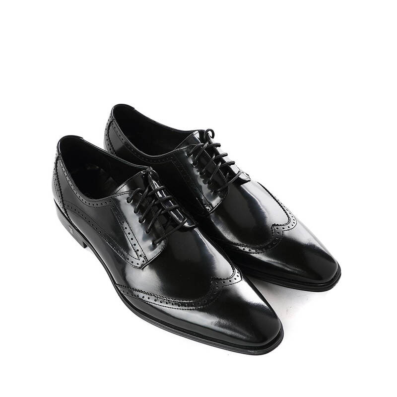 versace范思哲 男士系带鞋皮鞋v90s507vbs030 v000 黑色 40