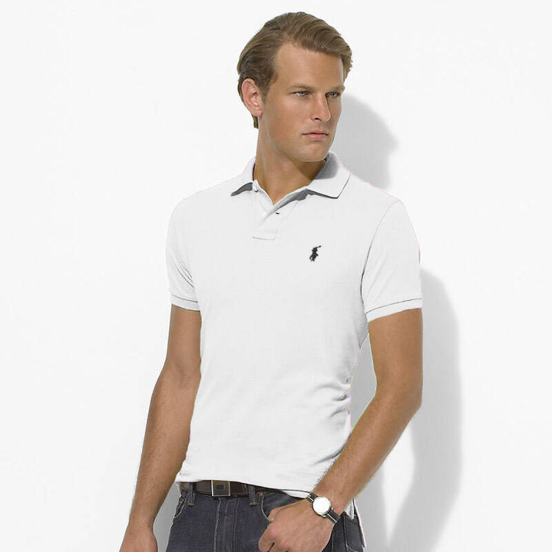 polo ralph lauren /保羅 修身款男士純棉短袖polo衫 19色入 白色 39