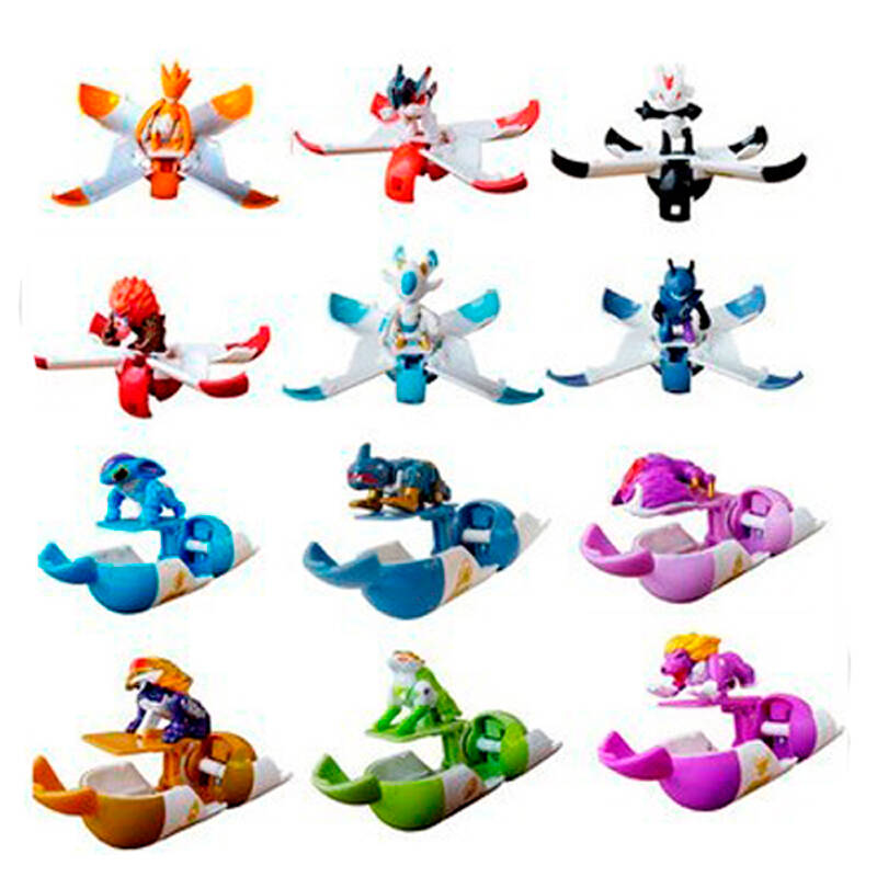 赛尔号精灵爆旋胶囊爆丸 趣味智力公仔玩具12只完整套装 扭动新战斗