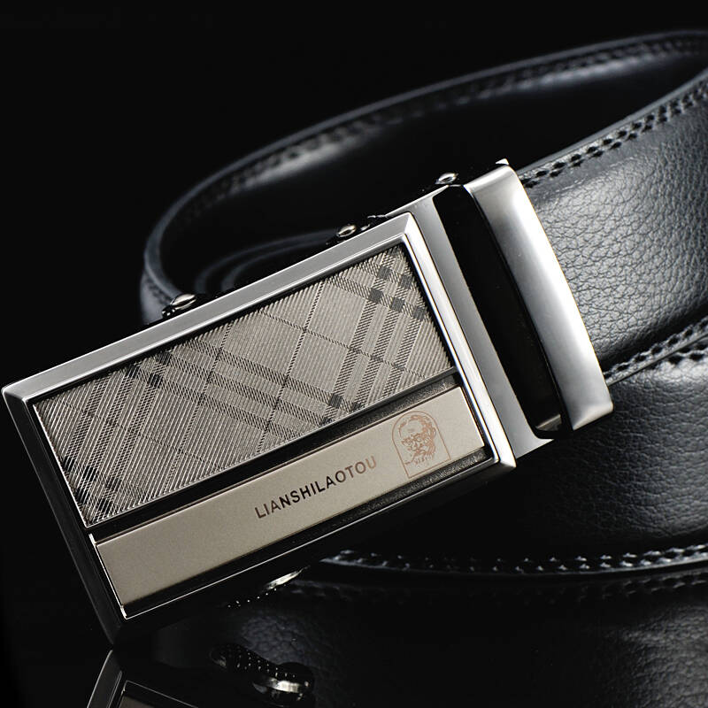 法国老人头男士自动扣真皮皮带zdk115