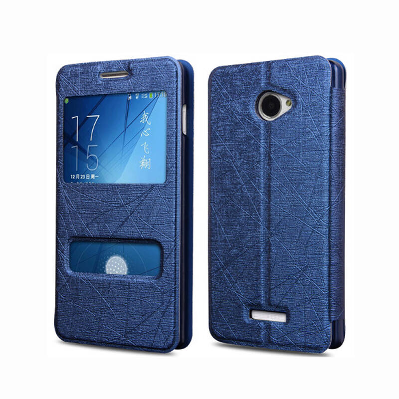 乔伊斯 双窗视皮套 手机保护套 适用于酷派8720l 手机套 宝蓝色