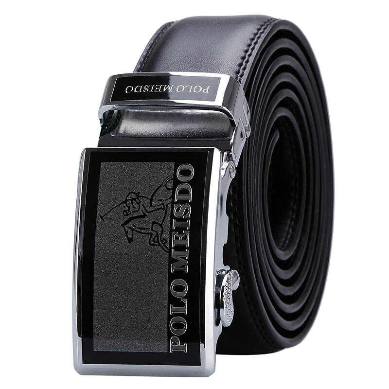 polo meisdo保罗美思得商务休闲高档男士自动扣皮带礼盒sjd-610黑色