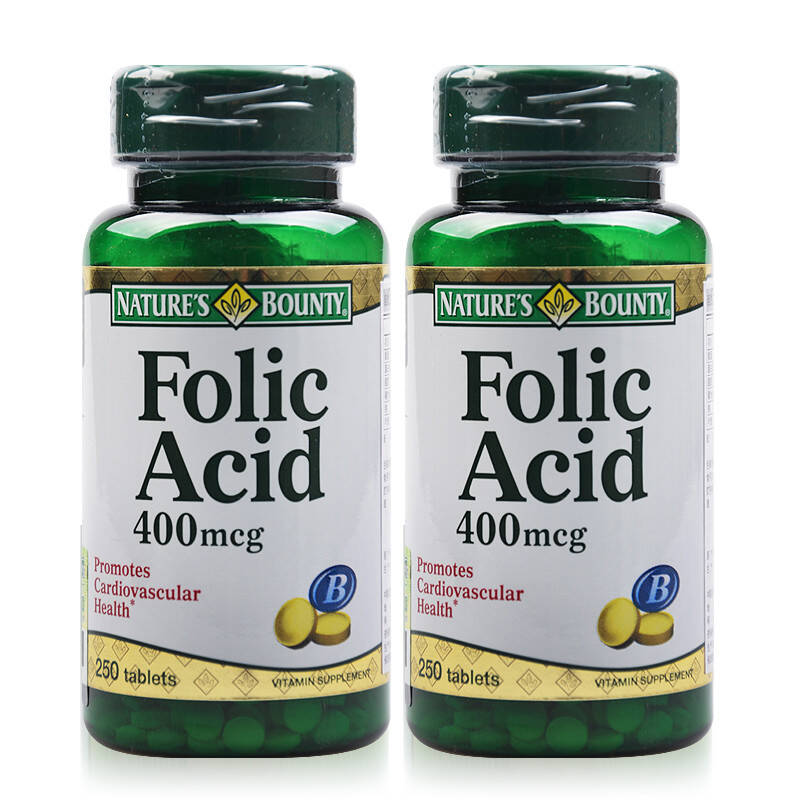 自然之宝叶酸片孕前专用孕妇叶酸营养片250片2瓶