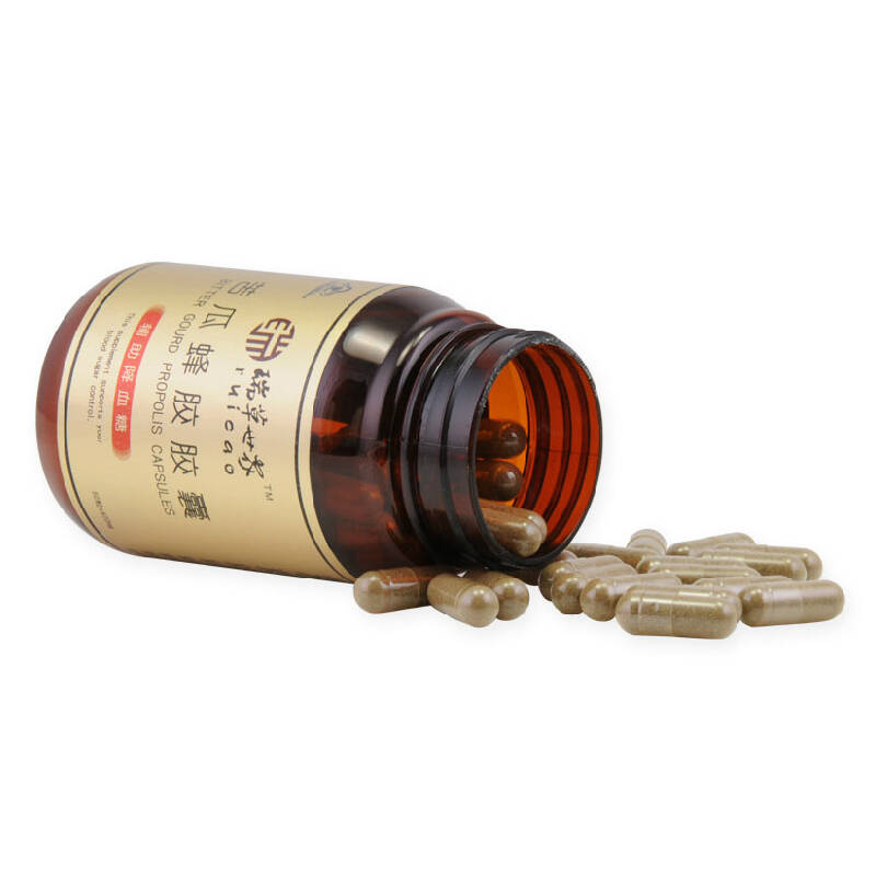 瑞草世家苦瓜蜂胶胶囊礼盒装(60粒*3瓶)