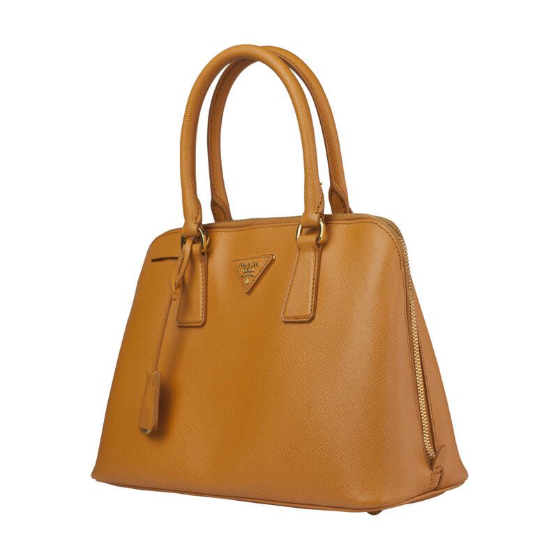普拉达(prada)橘黄色牛皮手提包(贝壳包)bl0837 nzv f0e05