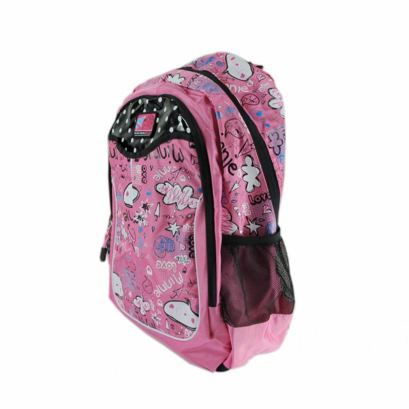 迪士尼(disney)米妮系列中学生书包/休闲双肩包sm20235 玫红