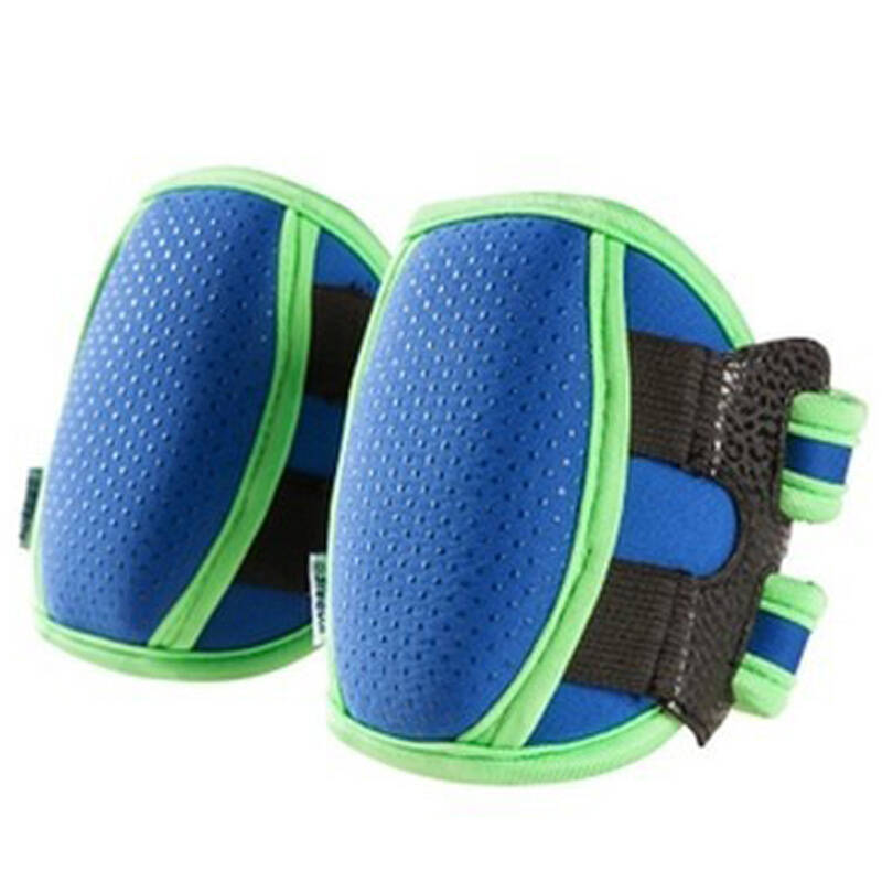 考比婴儿爬行垫专用儿童护膝 宝宝护肘透气护膝 蓝色